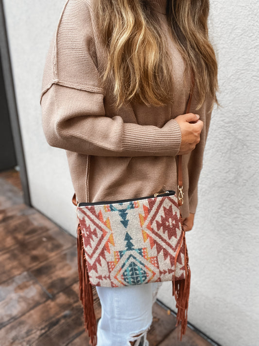 Western Crossbody With Fringe