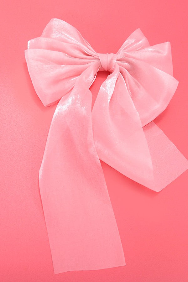 Alice Organza Sheer Bow Clip