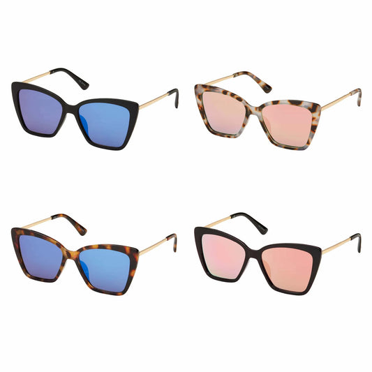 Cateye Mirrored Sunglasses | Jade 1353