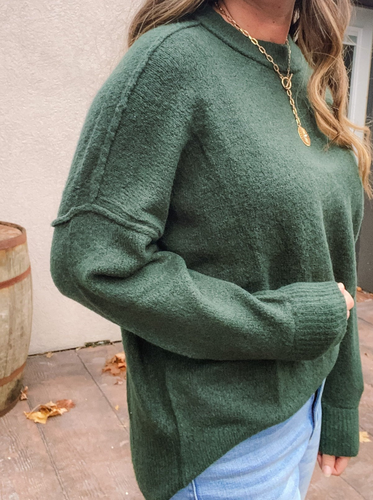 Hazel Solid Knit Pullover