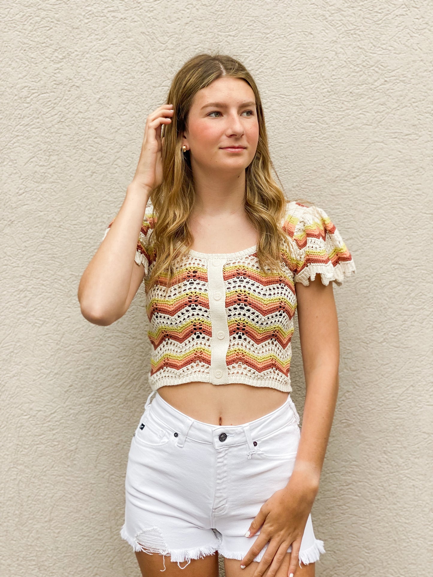 Chevron Crochet Top