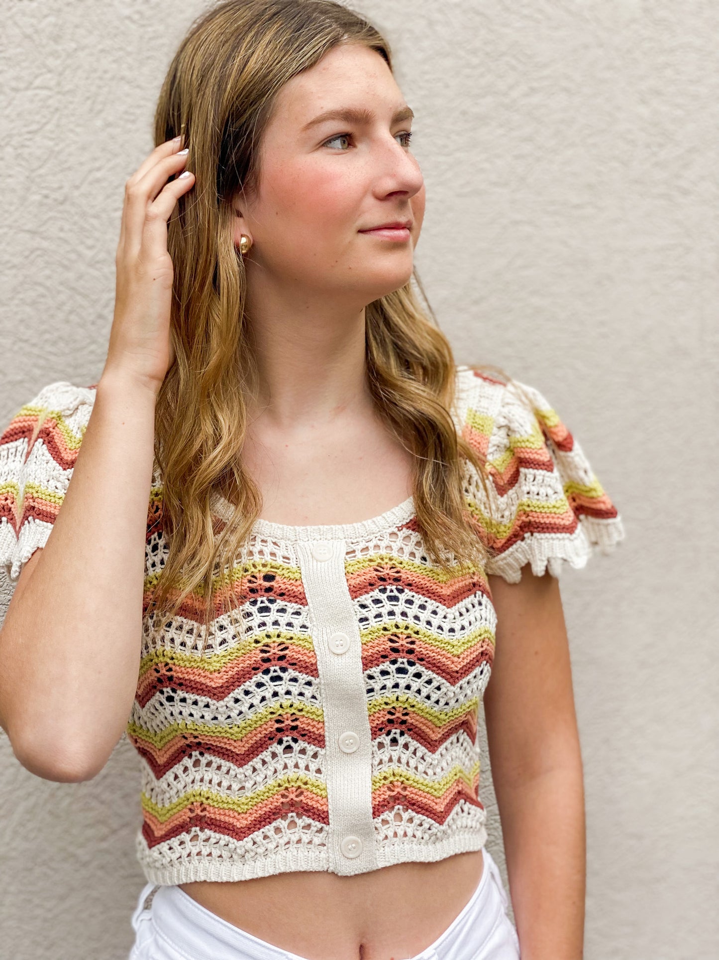 Chevron Crochet Top