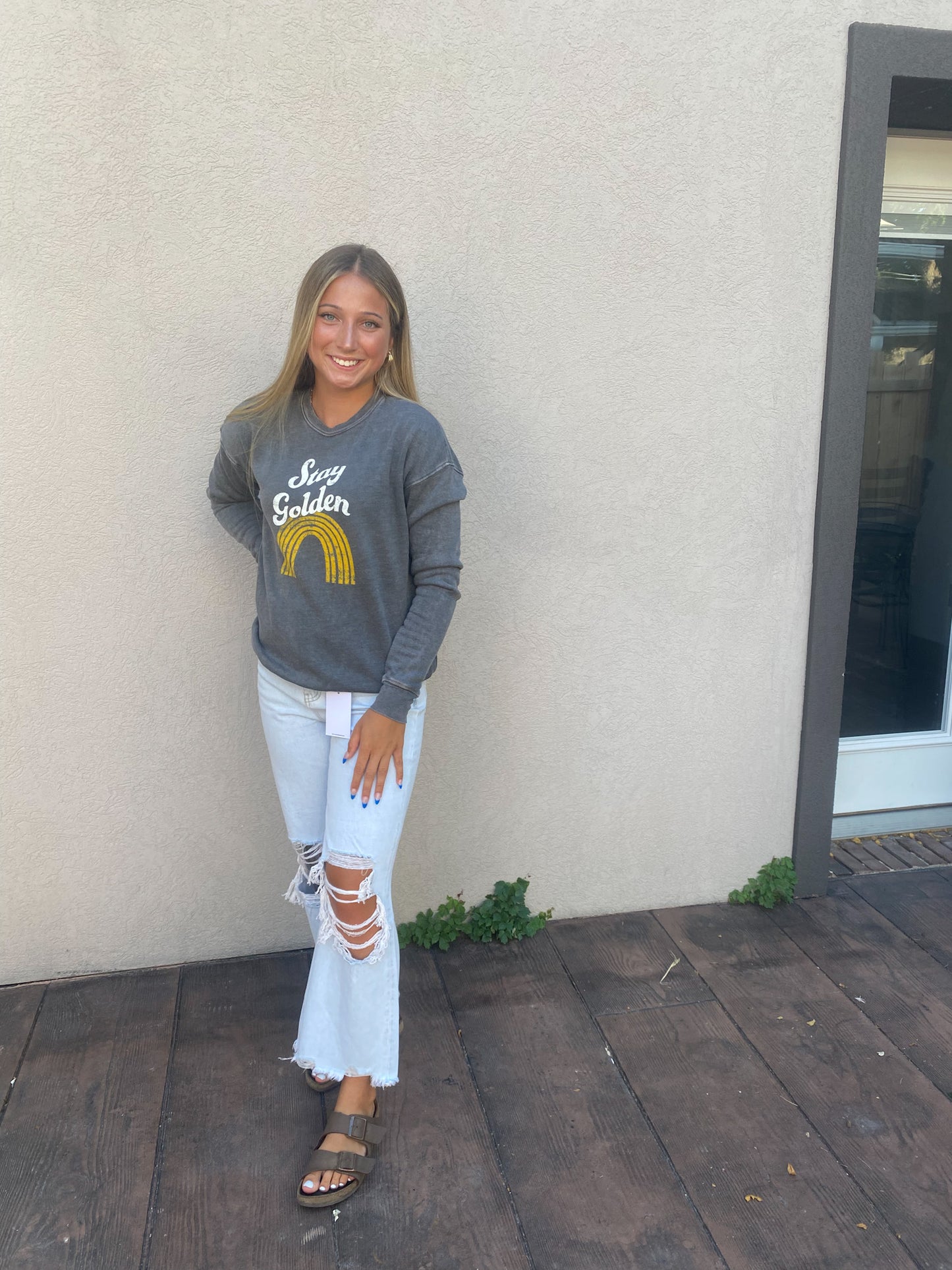 Stay Golden Graphic Sweatshirt