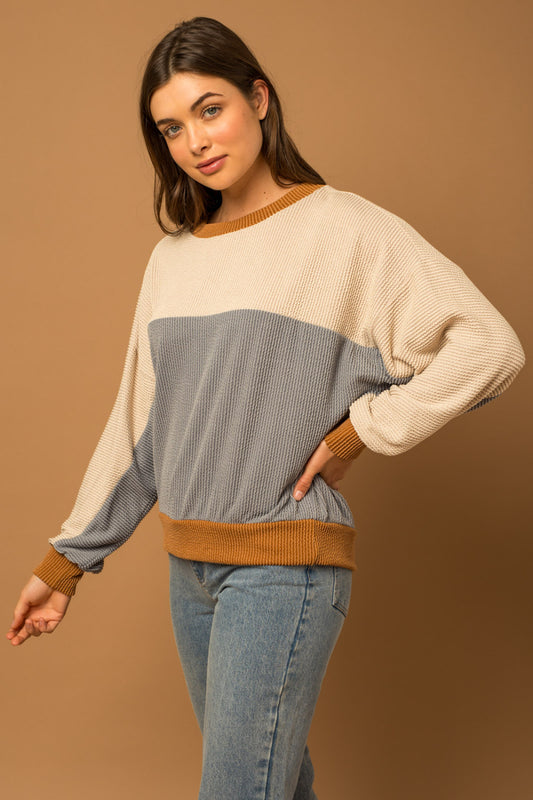 Mara Textured Top | PLUS