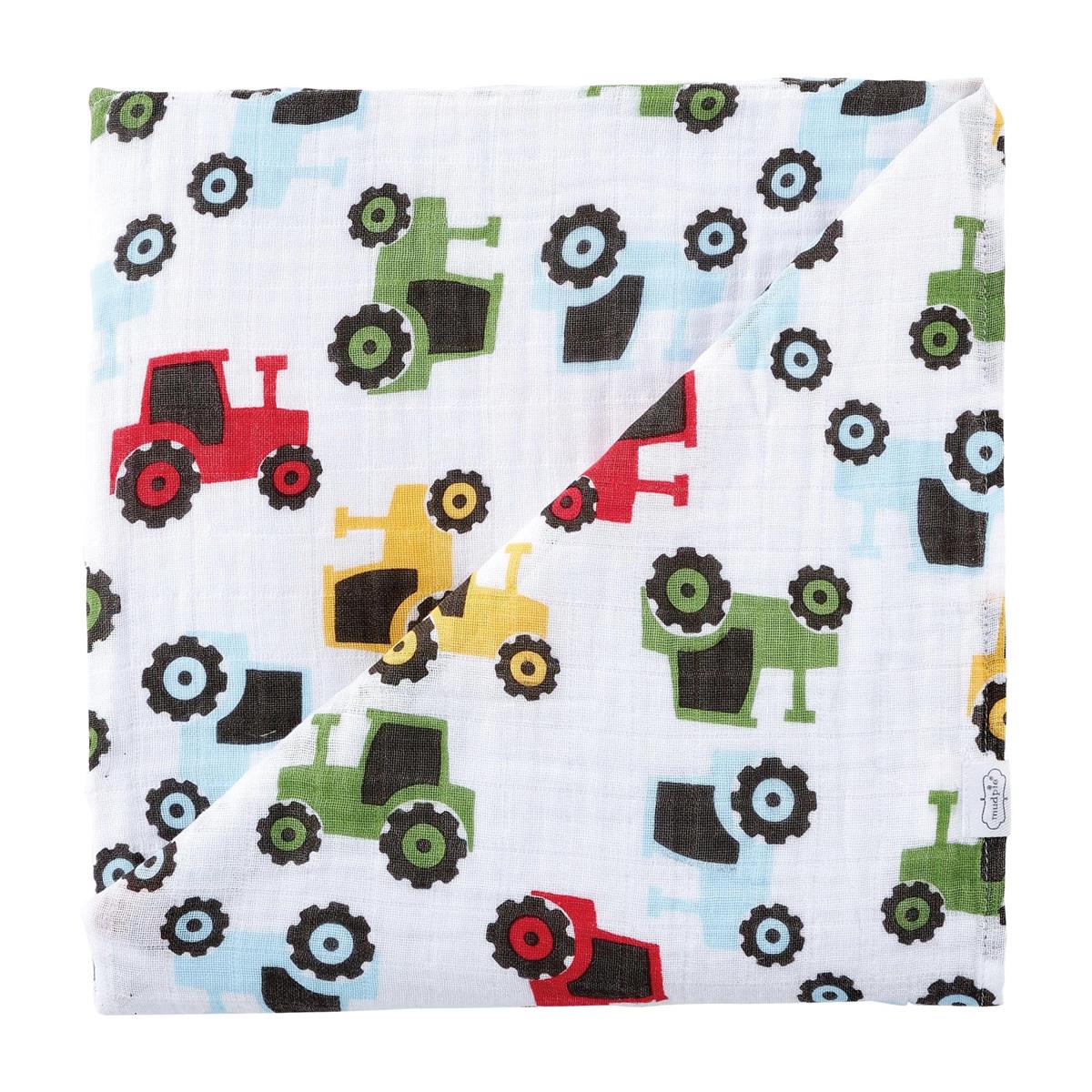 Tractor Muslin Swaddle