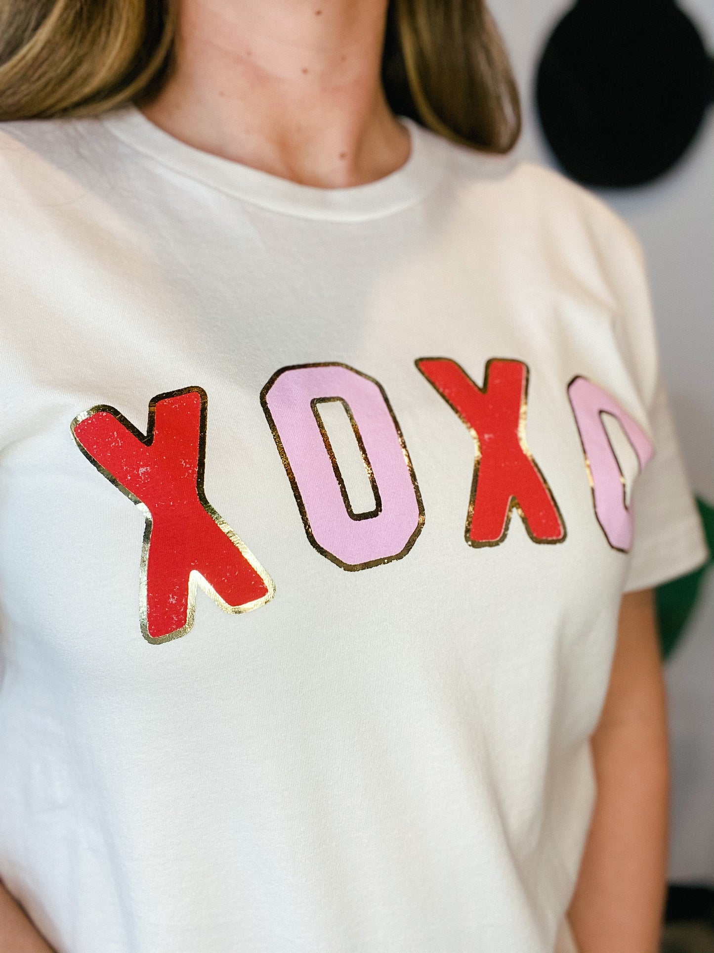 XOXO Foil Graphic Tee