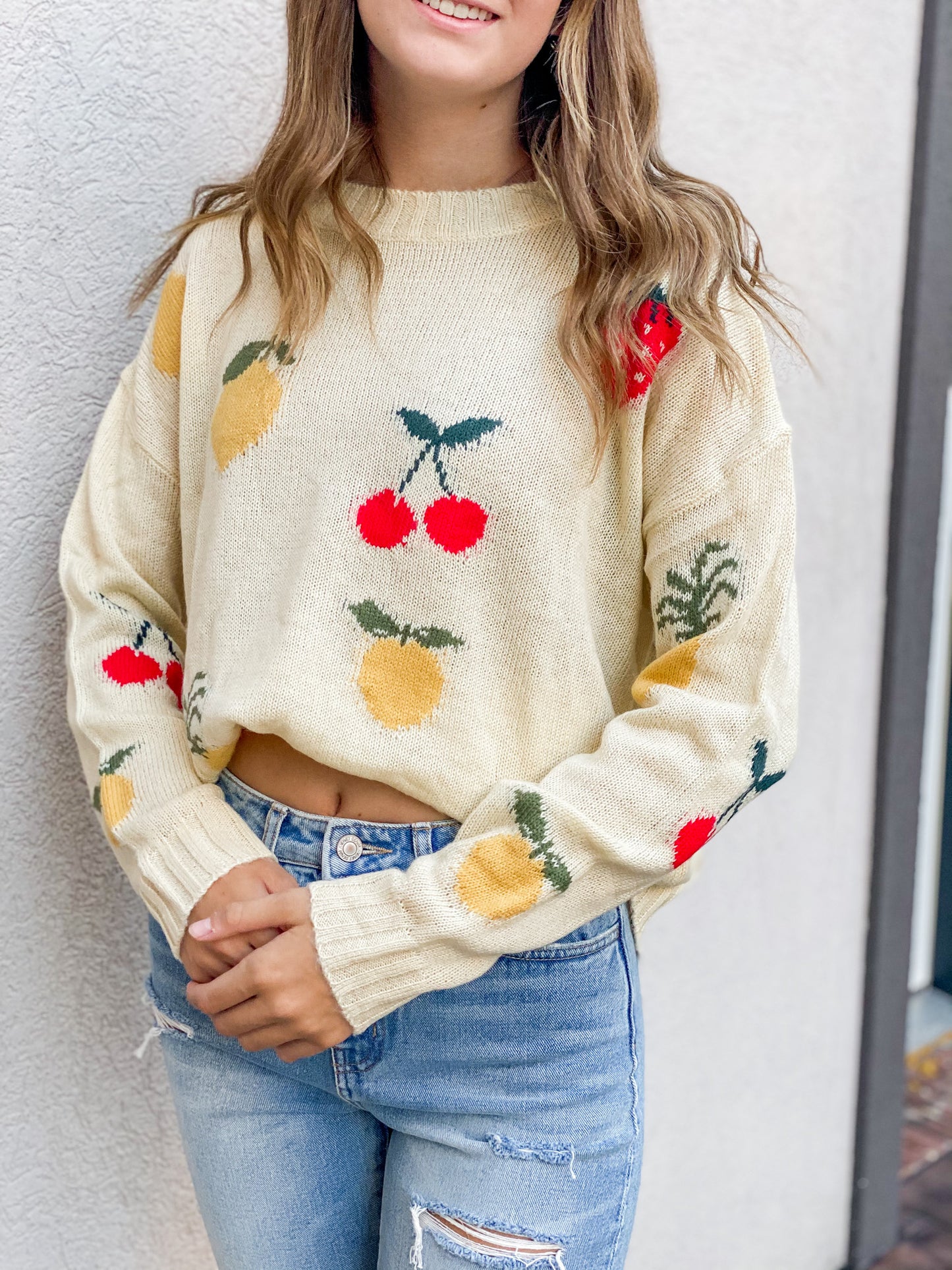 Ivy Ivory Fruit Sweater
