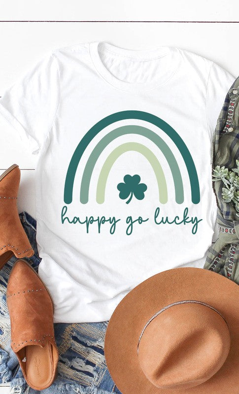 Happy Go Lucky Graphic Tee | PLUS